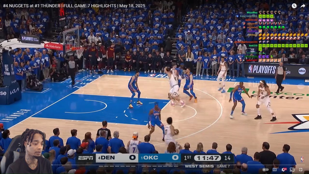 FlightReacts To #4 NUGGETS at #1 THUNDER | FULL GAME 7 HIGHLIGHTS | May 18, 2025!