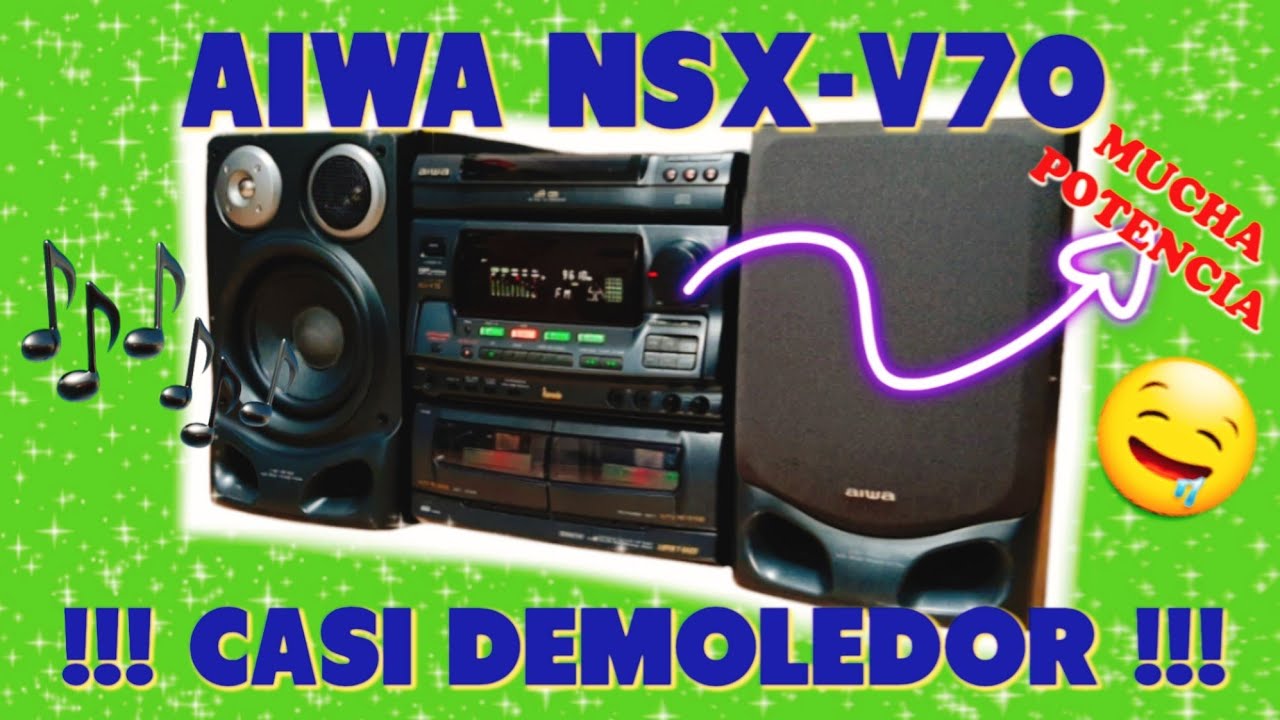 🎃CASI UN DEMOLEDOR‼️🎃 AIWA NSX-V70 (CLASSIC)‼️🦆🔊 TEST DE SONIDO EN LUGAR CERRADO #263🔊🎃