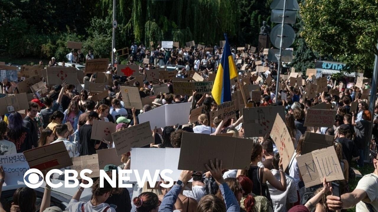 Ukrainians protest Zelenskyy's firing of popular defense minister
