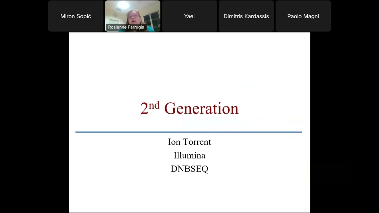 Webinar 5: High throughput sequencing 2nd and 3rd generation sequencing technologies