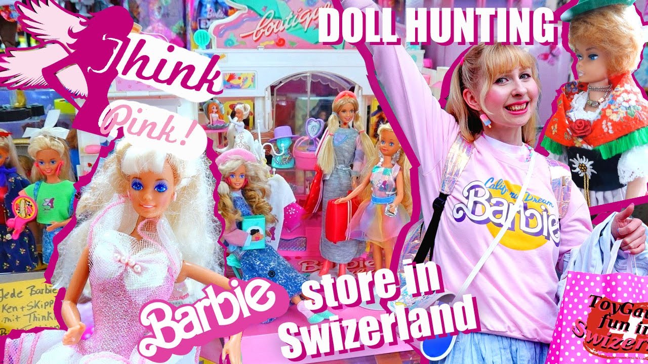 DOLL HUNTING at 🎀 Think Pink 🎀 Barbie store - Swizerland part 5 - vintage 60s, mod, 80s, 90s dolls