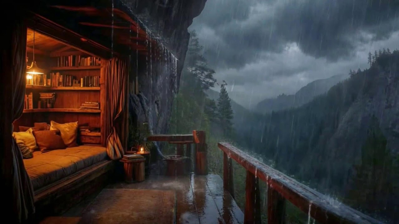 12 HOURS Rain and Thunder, Thunderstorm, Rain and Rolling Thunder, Distant Thunder & Rain Sounds
