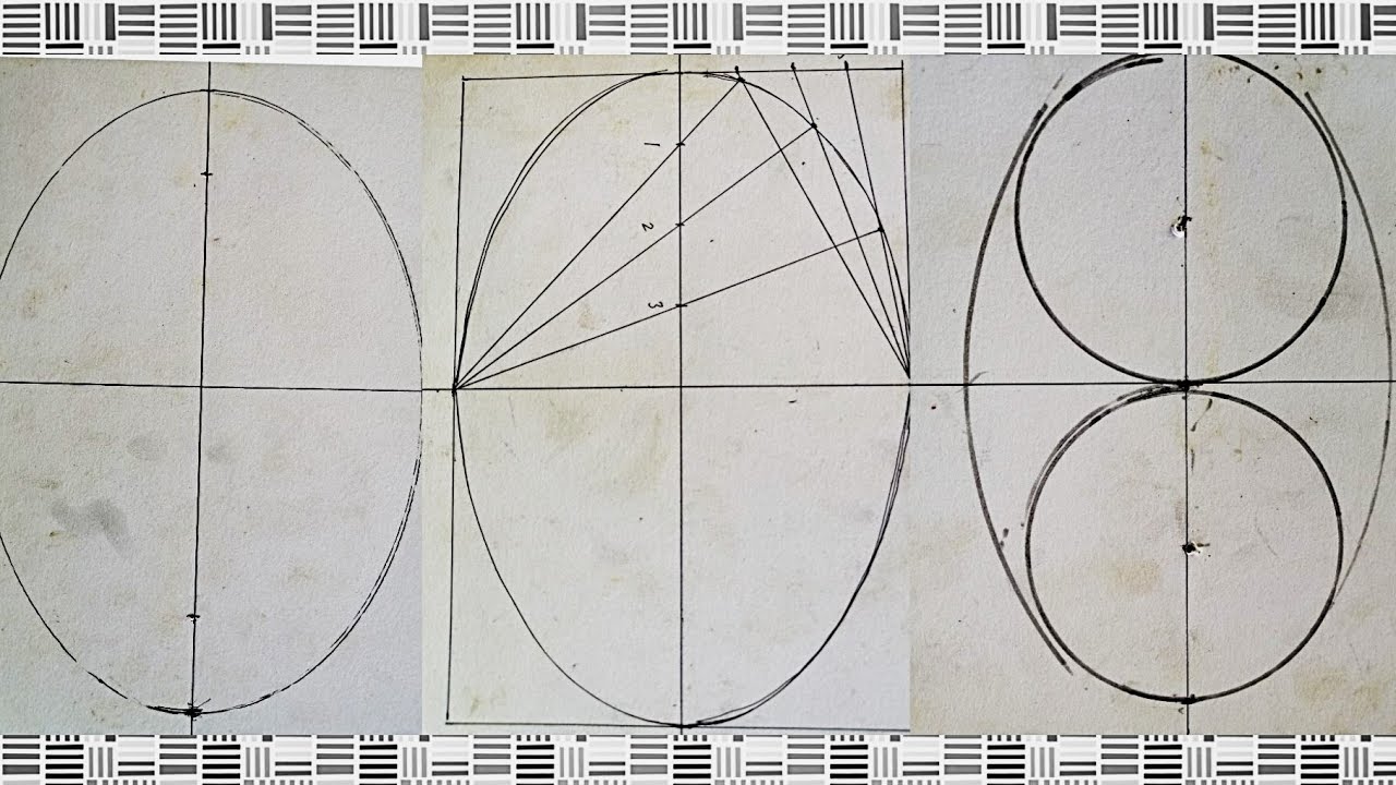 3 Ways How To Draw Perfect Oval // How To Make Oval ( tagalog tutorial )