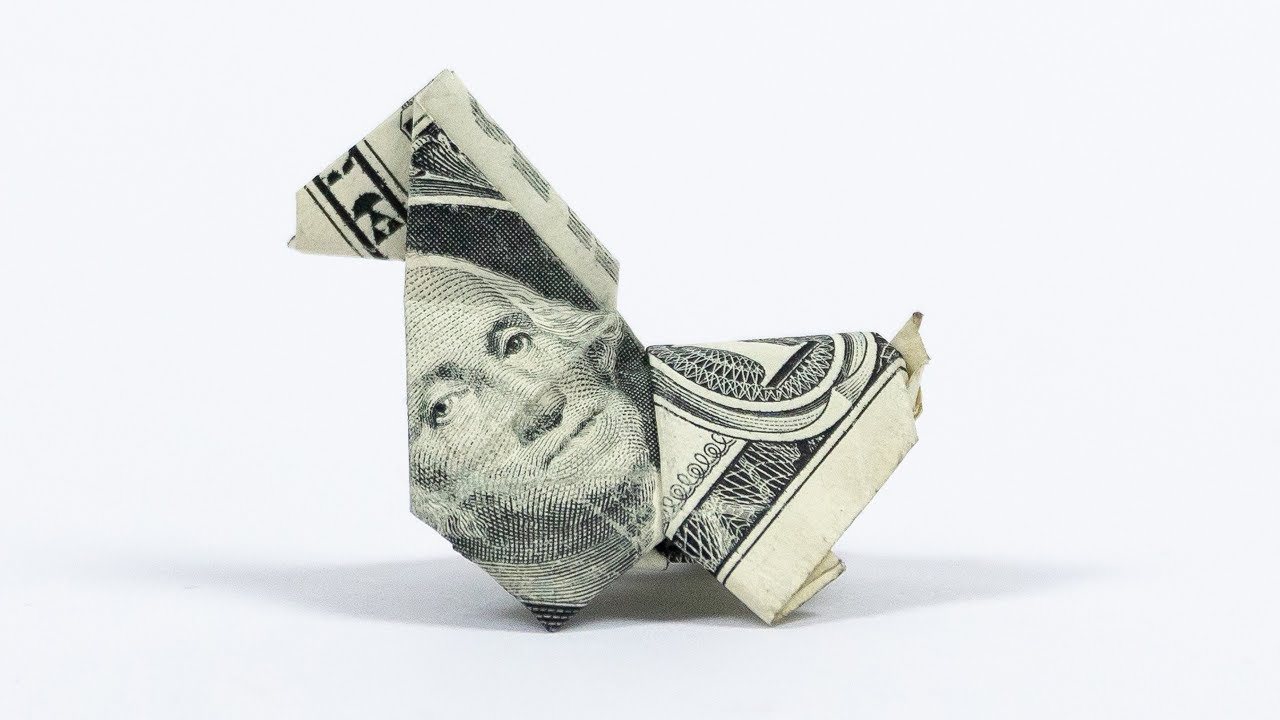 Money Origami Animals 🐴 Dollar HORSE folding