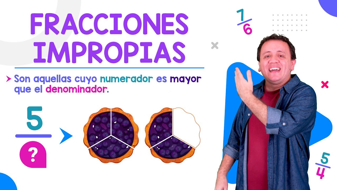 FRACCIONES IMPROPIAS (con ejemplos y números mixtos)