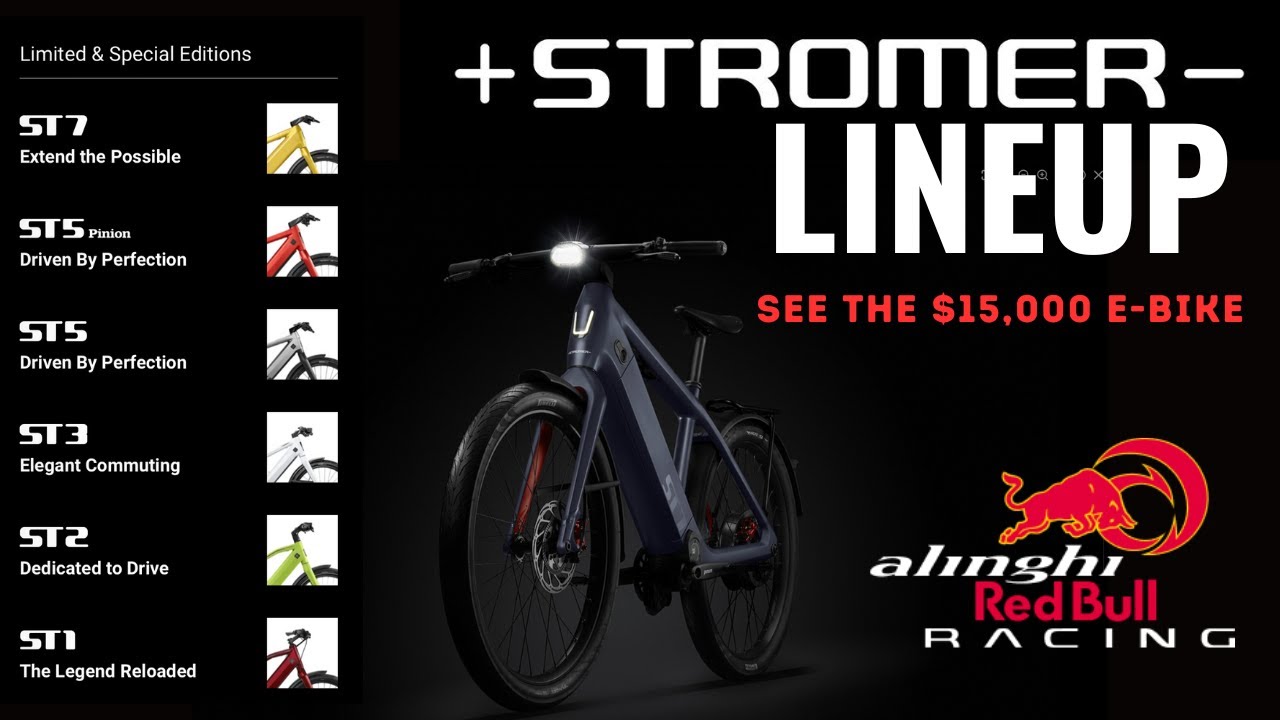 Ultimate Stromer Lineup and $15,000 Alinghi Red Bull E-Bike
