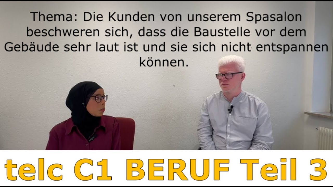 C1 für den Beruf Simulation Teil 3 Lösungswege diskutieren