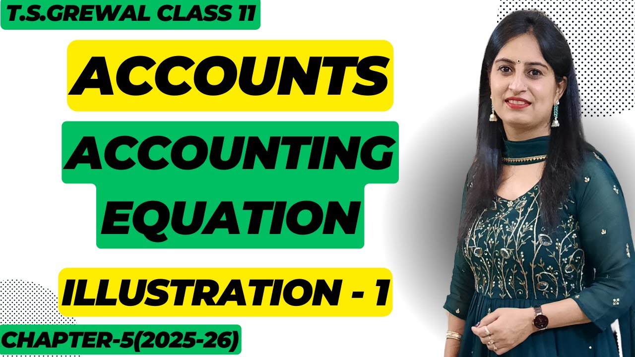 ACCOUNTING EQUATION CHAPTER - 5(T.S.Grewal) ILLUSTRATIONS: Illustration - 1 Class 11 Accounts