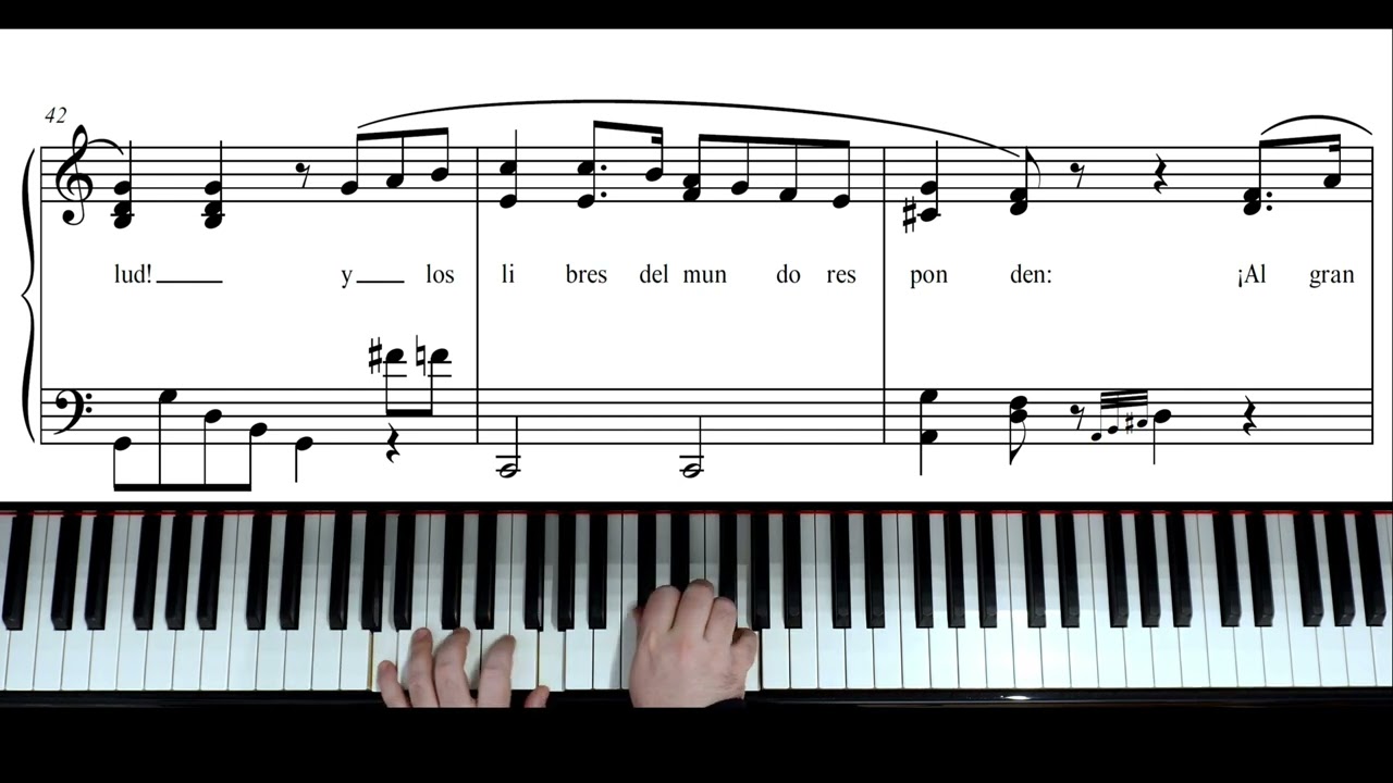 Himno Nacional Argentino | Versión para Piano (Principiantes) | Partitura Gratis