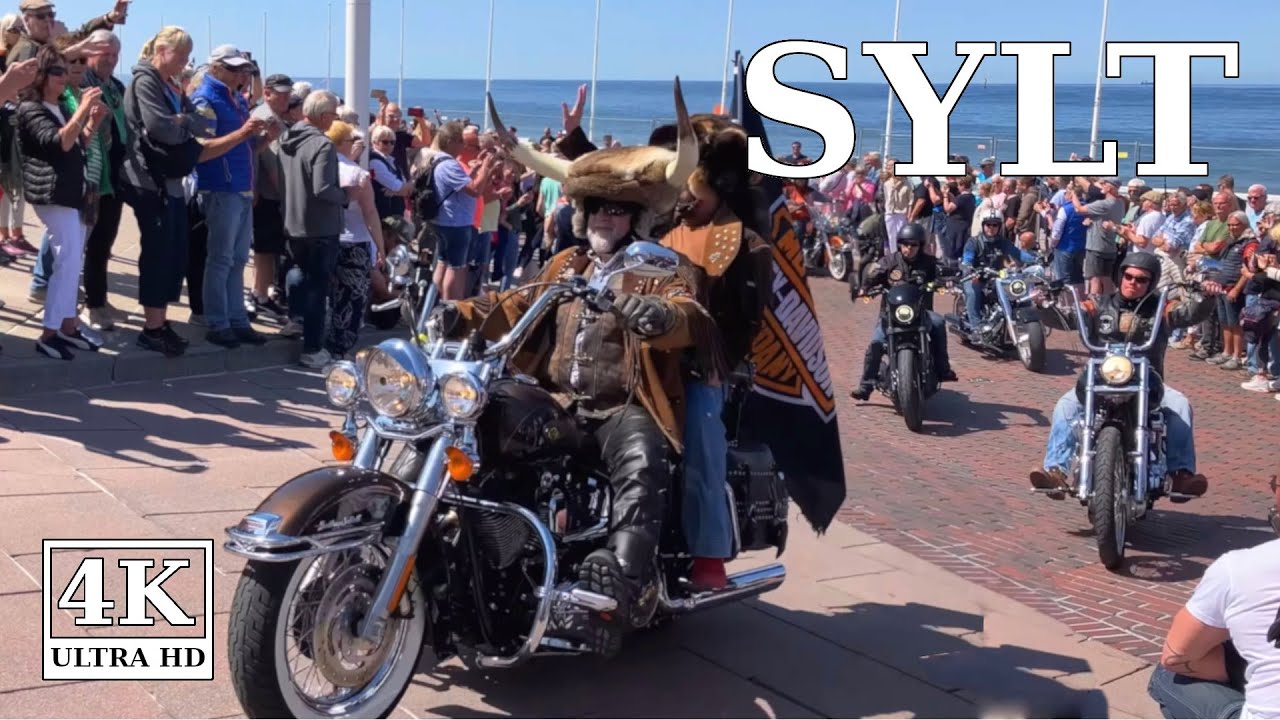 Harley Davidson Summertime Sylt 2023 🇩🇪 4K Westerland Deutschland