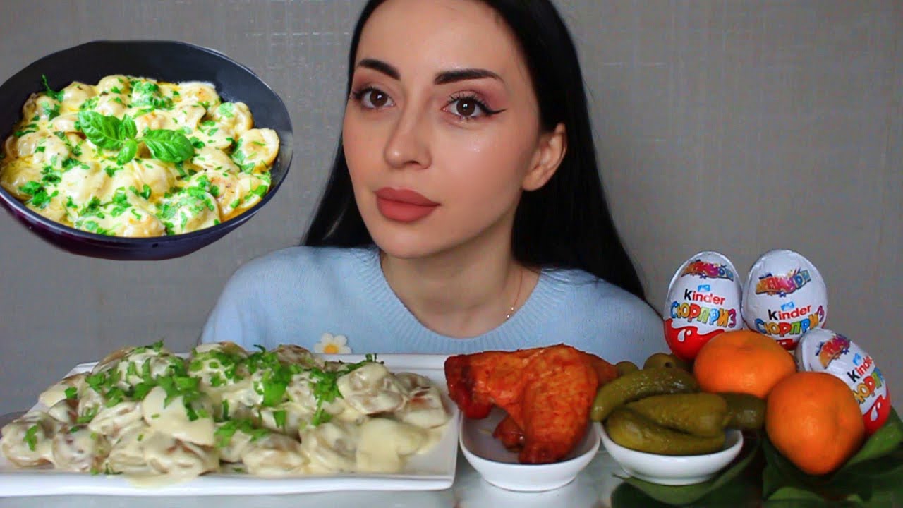 НОВАЯ ЦЕЛЬ 🎯 ПЕЛЬМЕНИ В СЛИВКАХ Mukbang 🔥 Ayka Emilly
