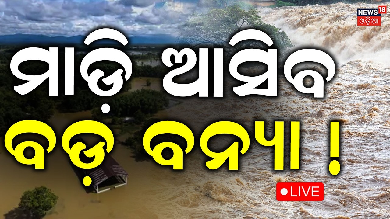 ଓଡ଼ିଶାକୁ ବଡ଼ ବିପଦ LIVE: Weather Update: Orange Alert For North Odisha ।Breaking News । Rain News