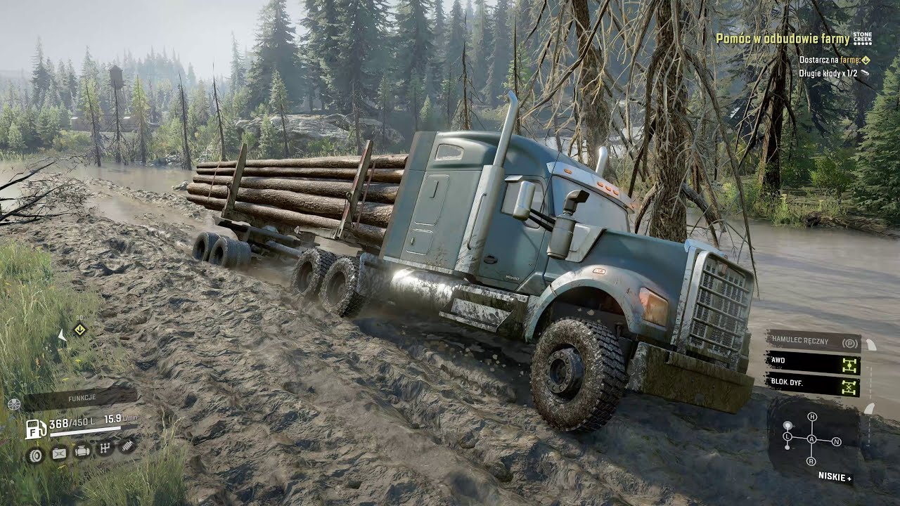 Kenworth W990 - Pomóc w odbudowie farmy|  SnowRunner
