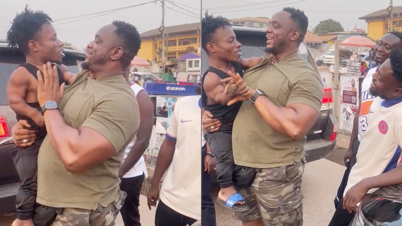 SMALL PIN wanted to FighȚ former Ghana’s Strongest FAILSAL AHLASSAN but It Didn’t Enď Well for him😂😂