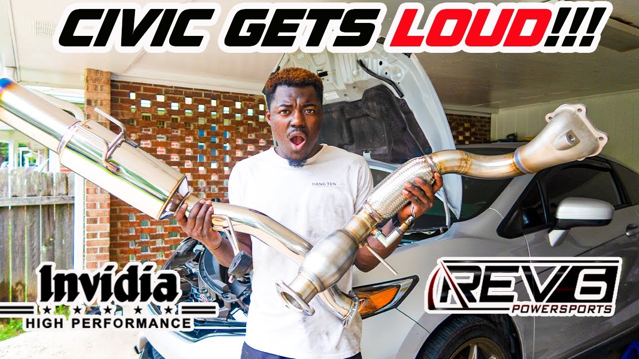 Installing the Invidia Exhaust & REV6 Downpipe on the 9th Gen Honda Civic Si!!!