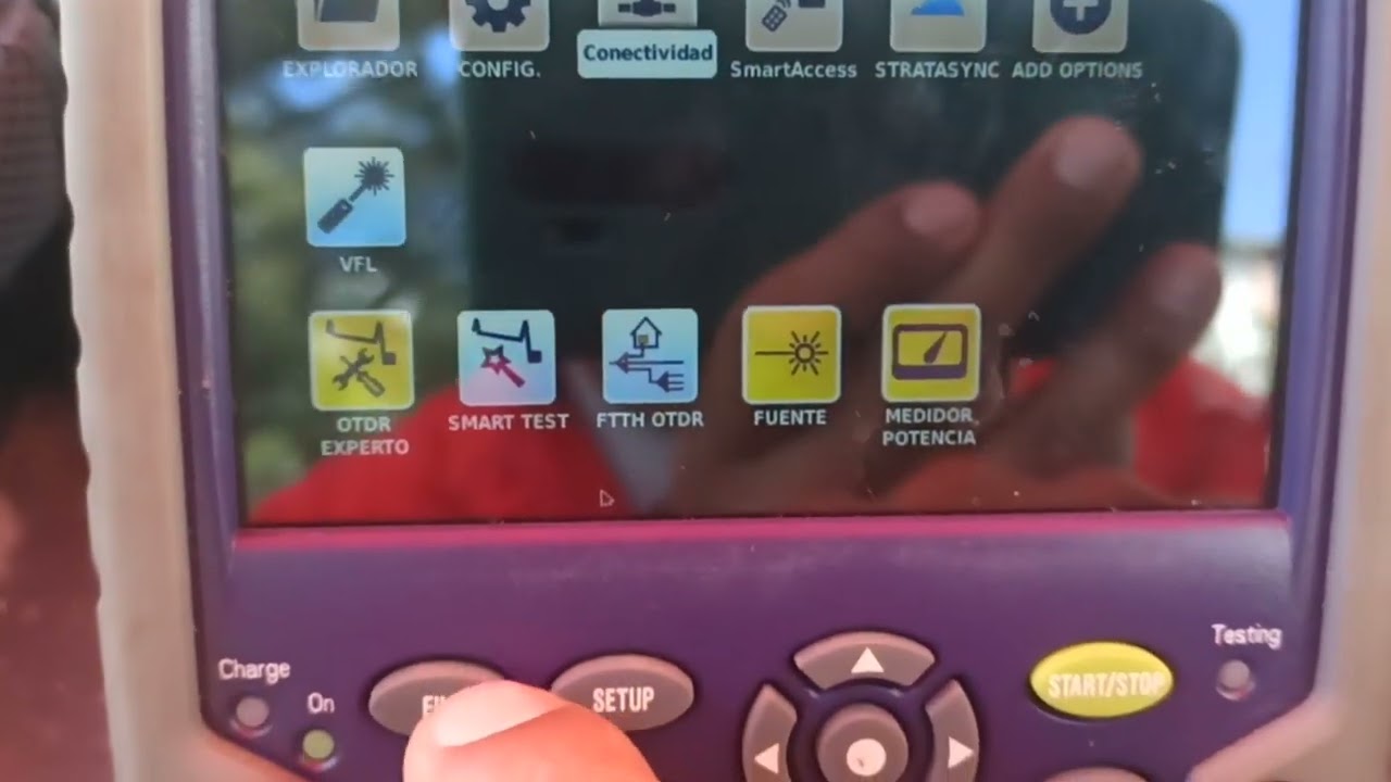 pasar archivos Otdr a dispositivos moviles