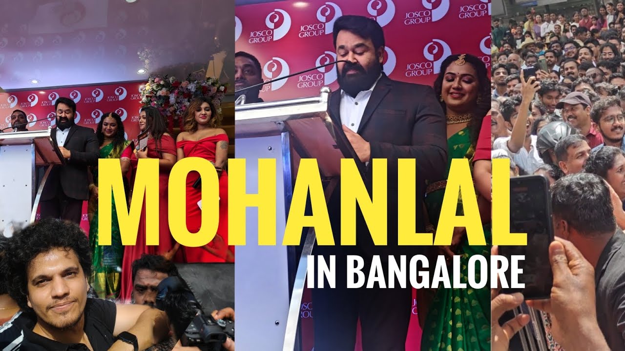 Lalettan in Bangalore for Josco Innaugration