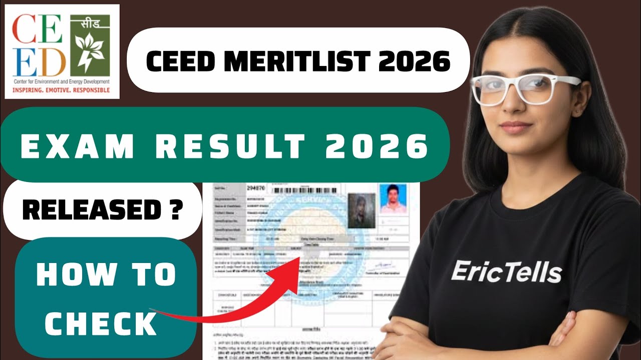 ceed final result 2026 | common entrance exam for design result 2026