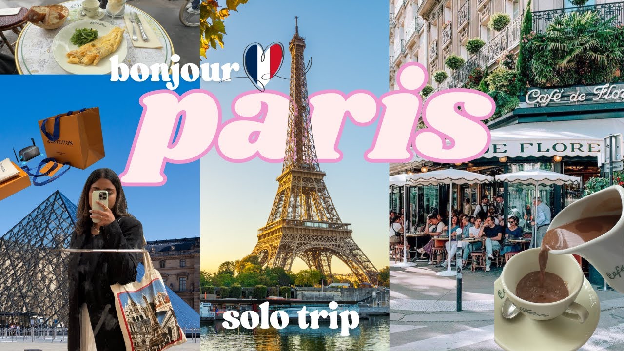 solo in paris | shopping spree, iconic cafes, museums and french food! 🤍