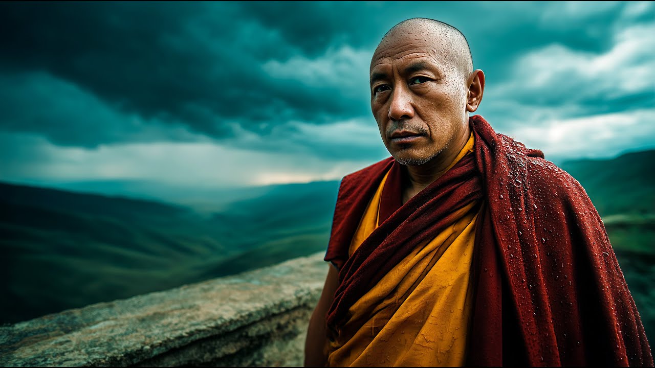 Tibetan Monks &ndash; Sacred Mantra in the Storm | Powerful Buddhist Chant for Inner Peace & Healing