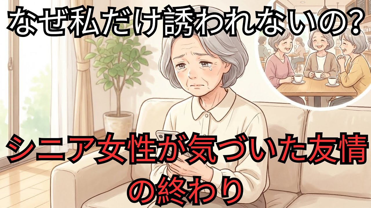 心にしみる話 なぜ私だけ誘われないの？シニア女性が気づいた友情の終わり