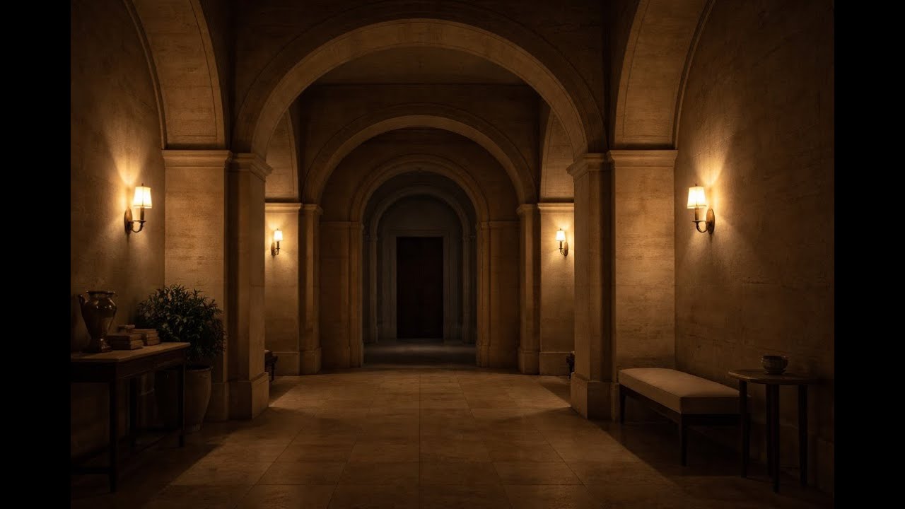 Quiet Interiors — Night Study Ambience | Roman Palazzo