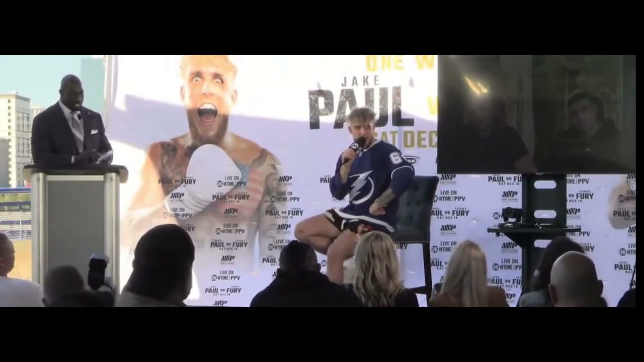 Jake Paul vs nate diaz press conference for 2023