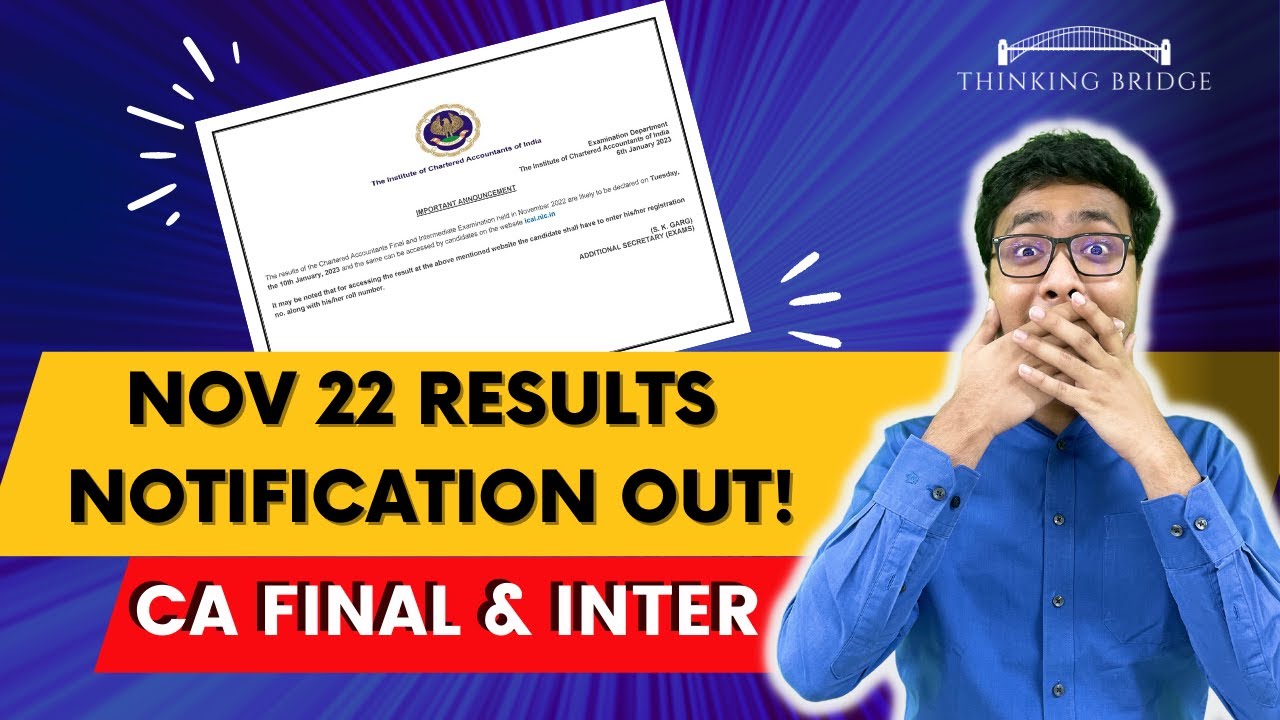 Nov 2022 CA Final & Inter Results Date Out! I CA Archit Agarwal