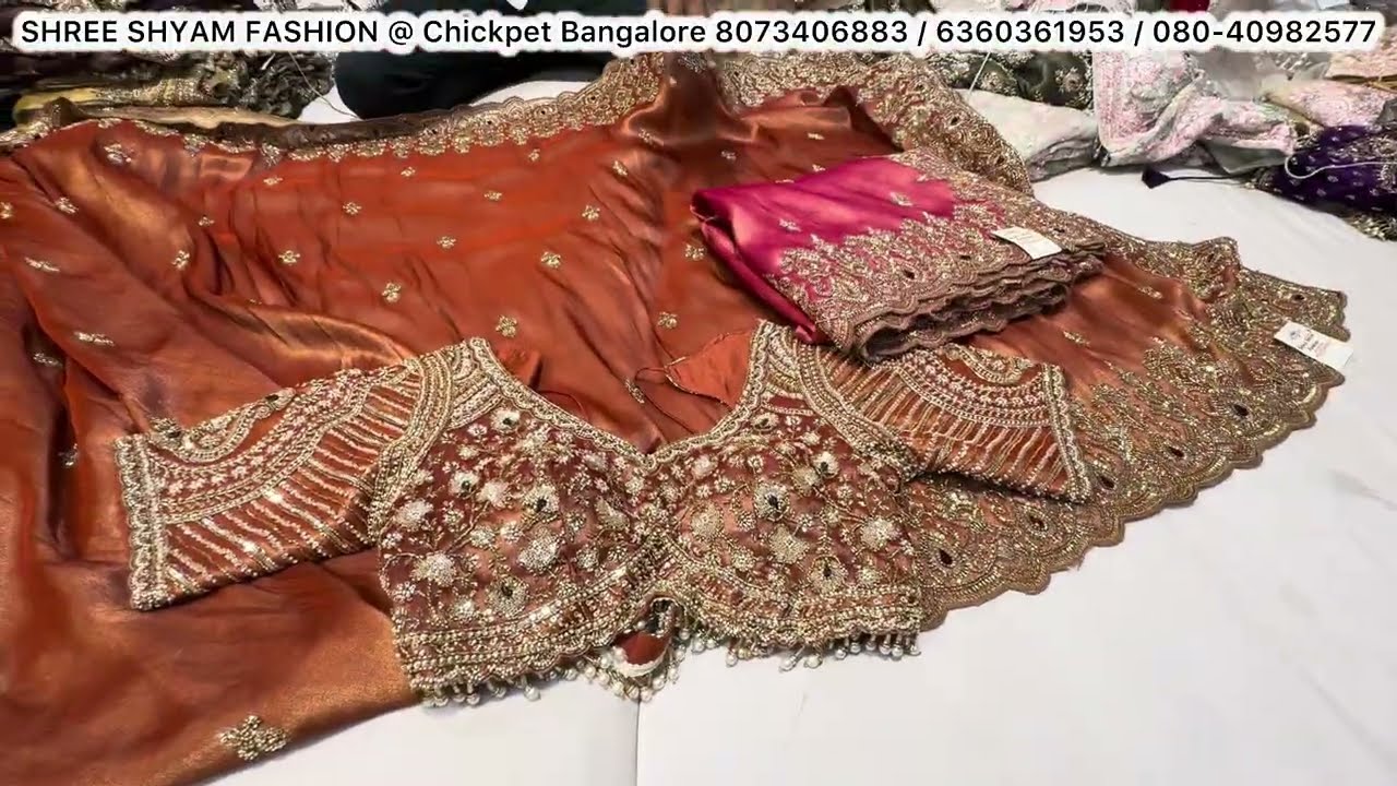 Bollywood Celebrity Style Designer Sarees Ugadi Ramzan Special @ Wholesale Price Chickpet Bangalore 