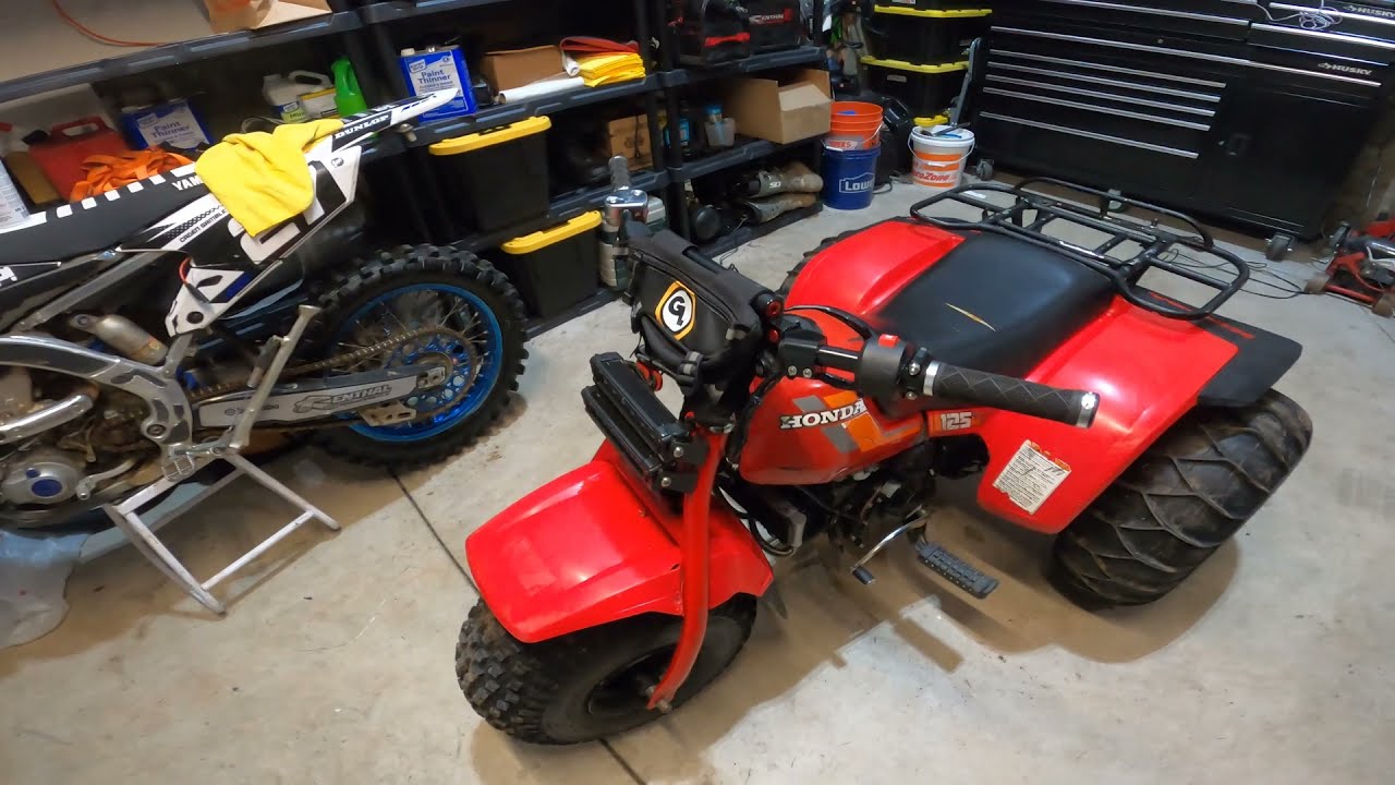 ATC 125M 3WHEELER WITH PIT BIKE ENGINE WALK AROUND!