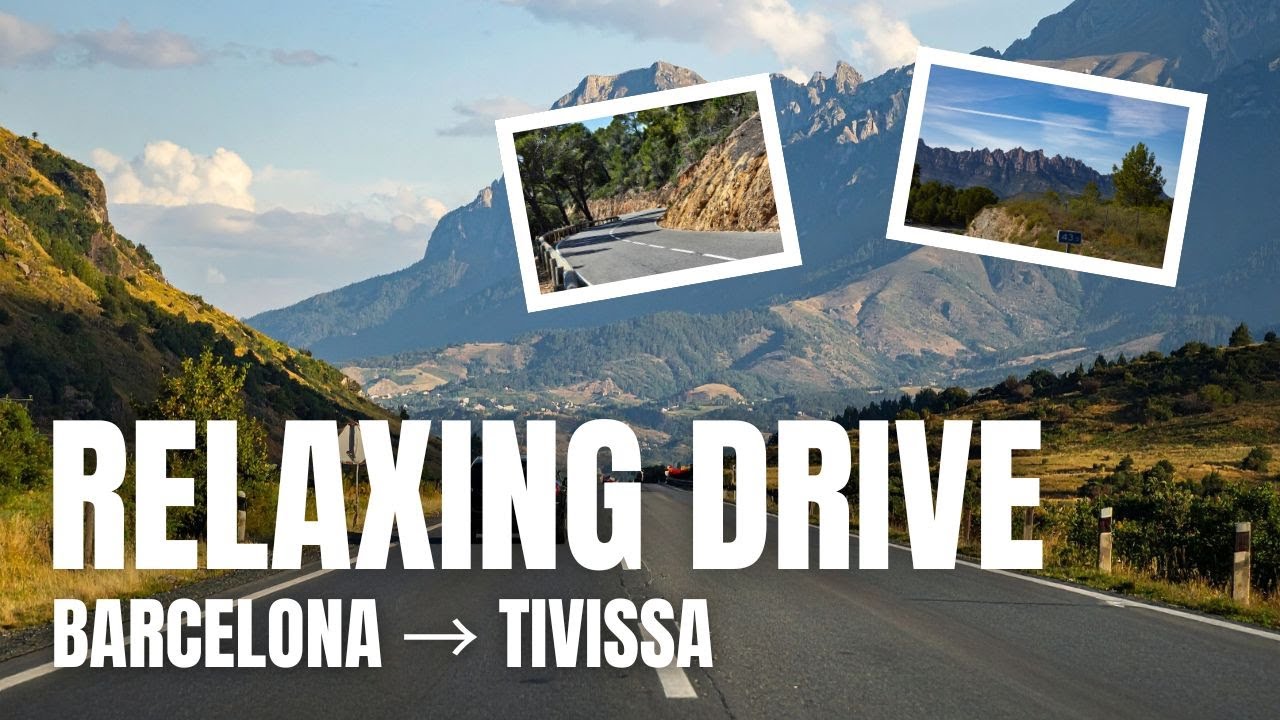 Sant Cugat to Tivissa 4K Drive | Relaxing Road Trip Through Catalonia with Calm Music