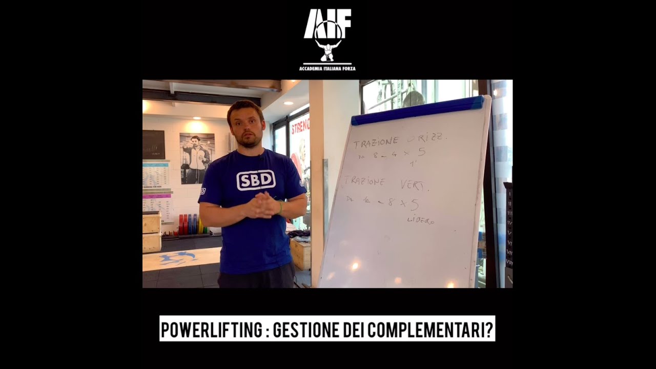 POWERLIFTING: GESTIONE DEI COMPLEMENTARI?