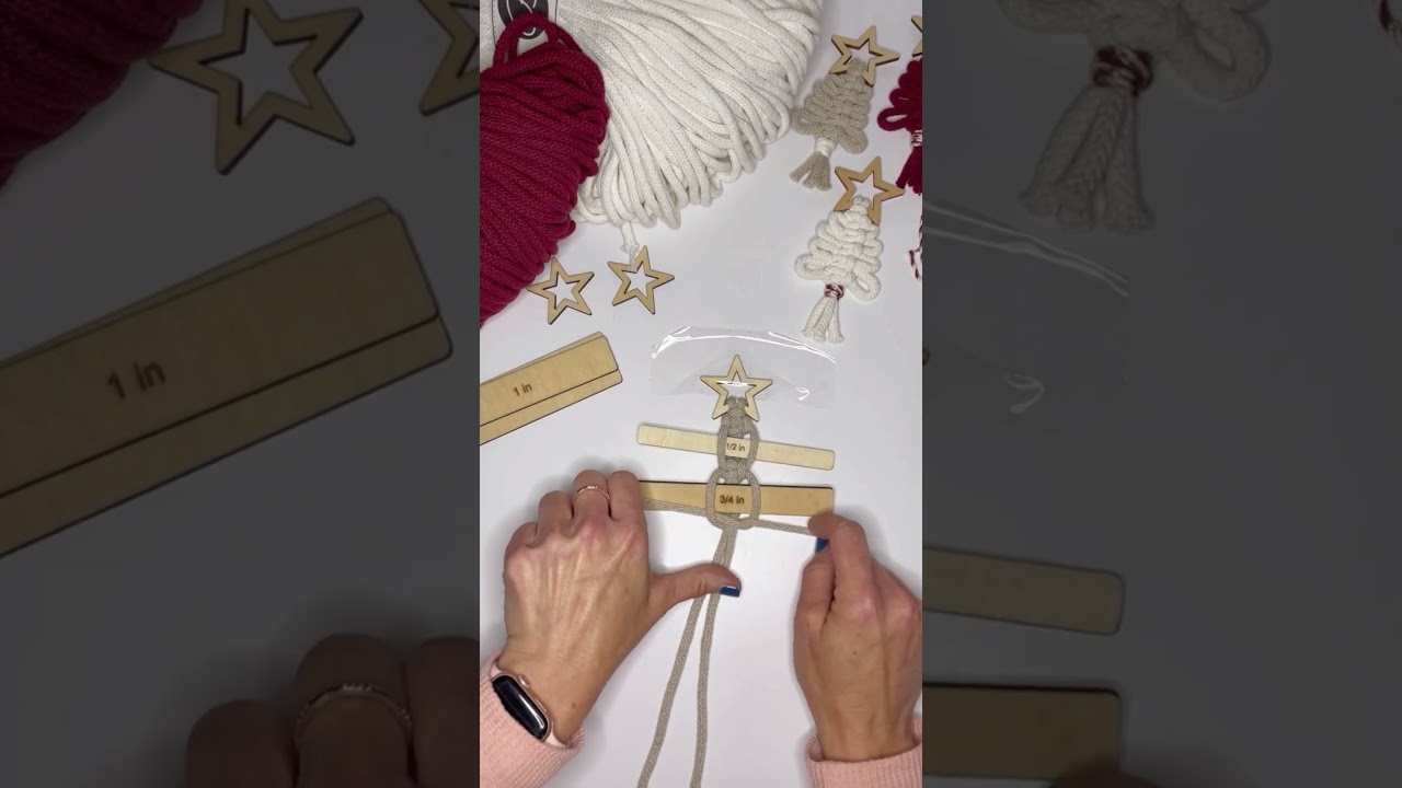 Macrame Tree Ornament Tutorial, supplies are available on my shop! #macramelove  #macrametutorial