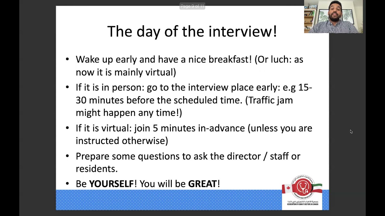 AKDC: Canadian Residency Interviews Video