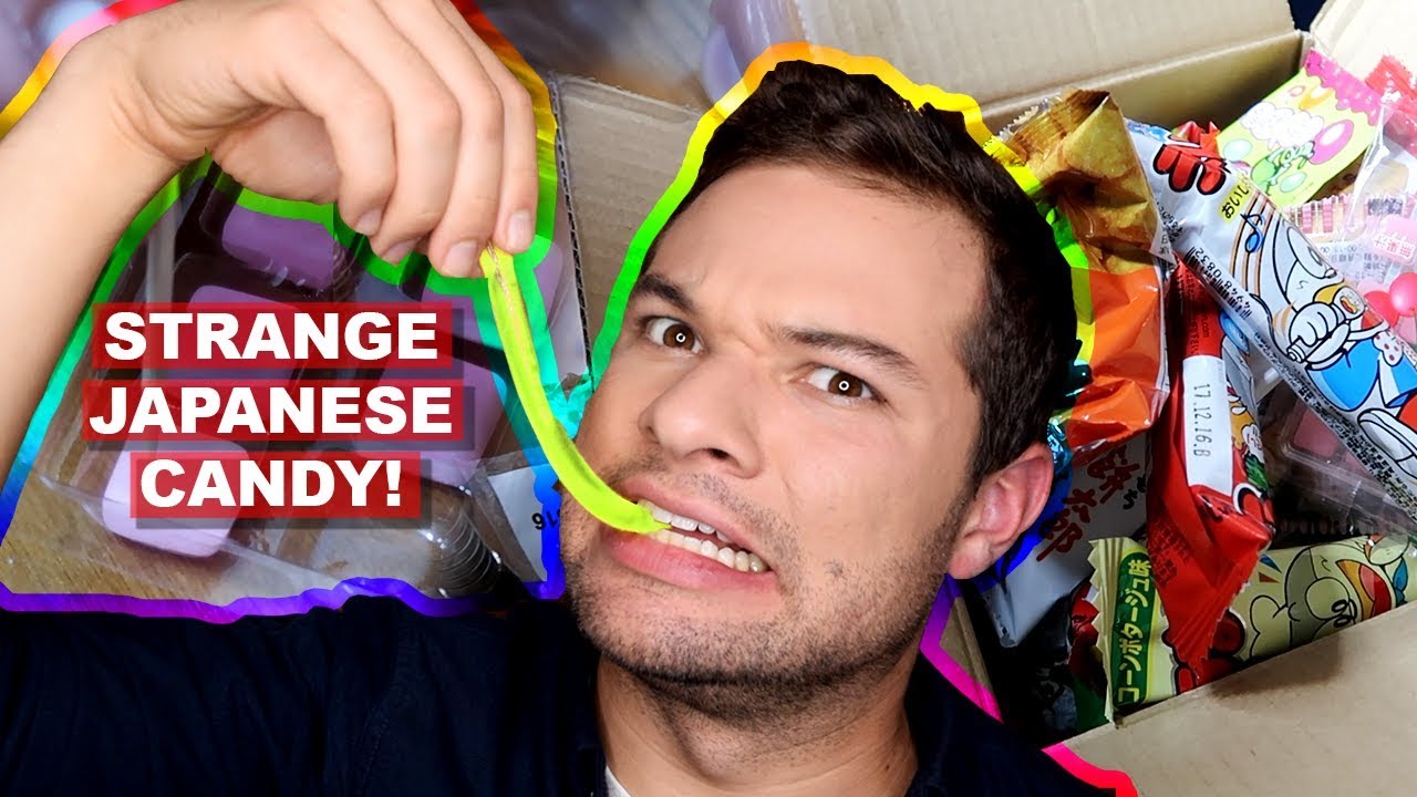 American Tries Weird Japanese Candy! - Snacks of Japan Taste Test