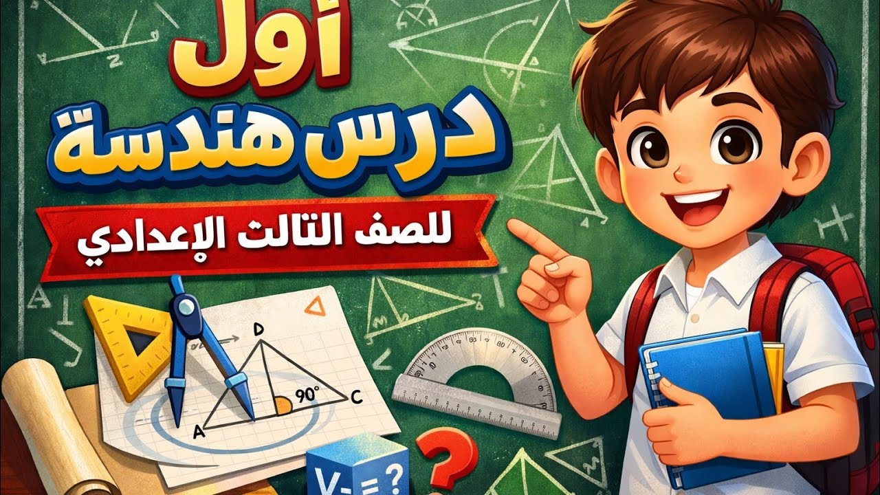 شرح الدرس الأول هندسة | تعاريف و مفاهيم أساسية