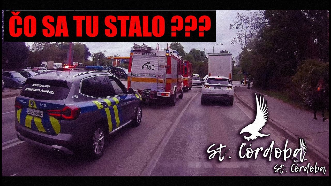 ČO SA TU STALO? POLÍCIA ÚRADUJE, NEHODA : D-DashCam 17 (St.Córdoba 2.07 DashCam) BUS driver