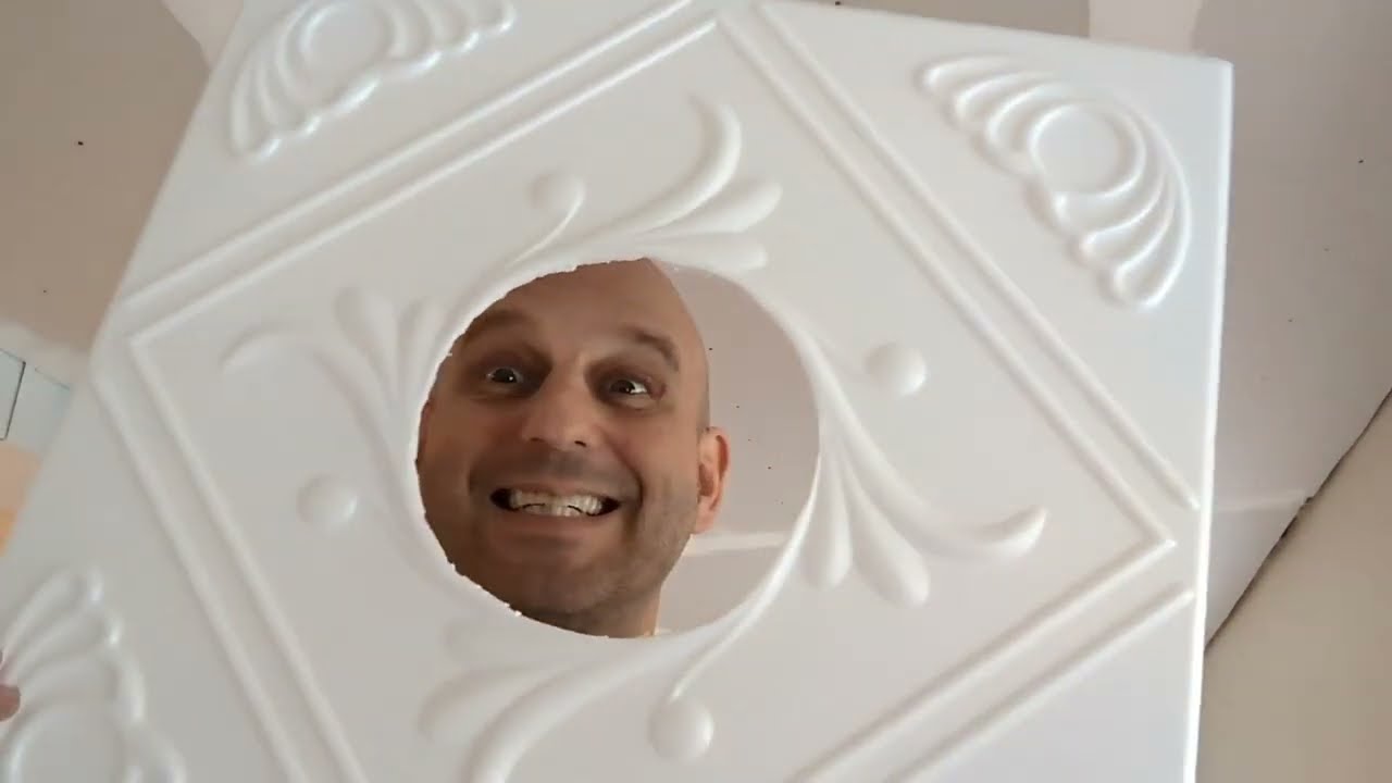 Installing ceiling tiles on drywall, a tutorial