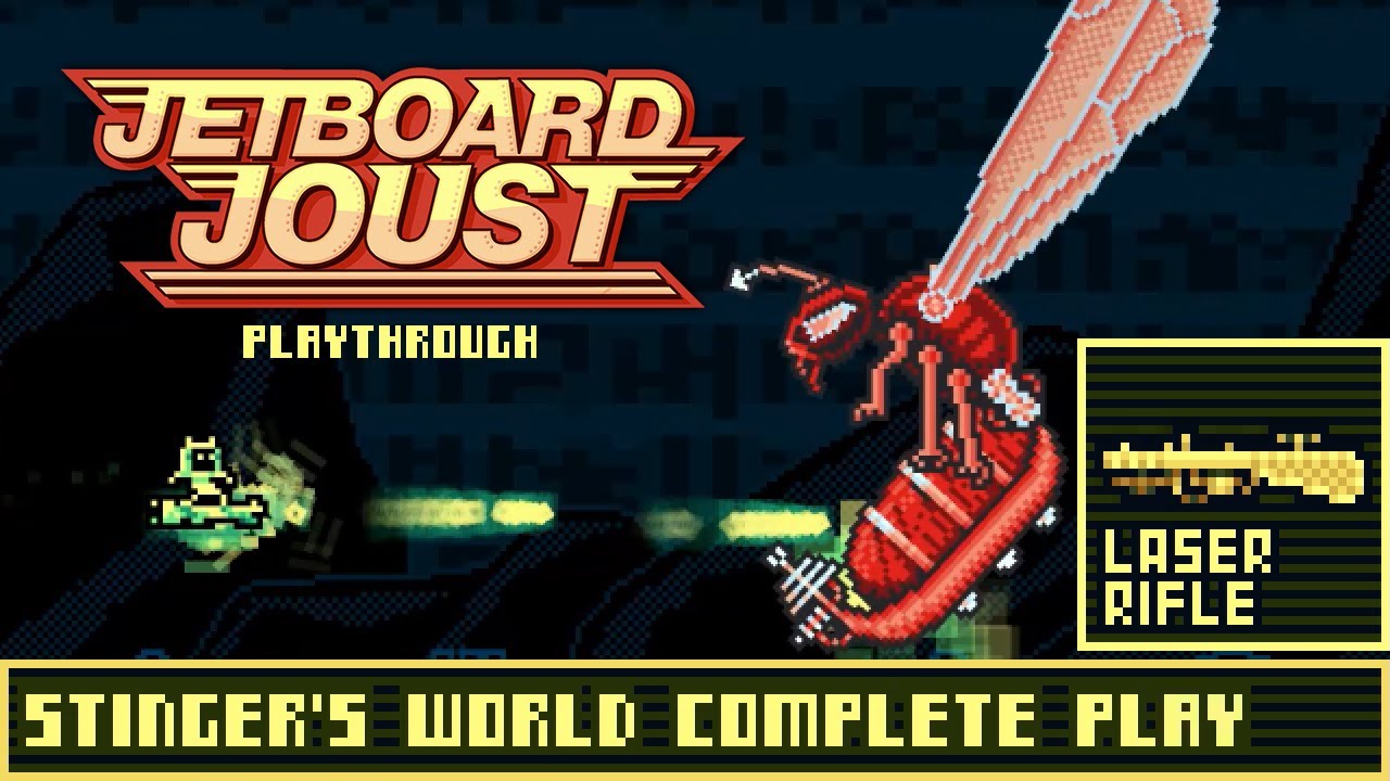 JetBoard Joust(Steam) Stinger's World Clear (PlayThrough)