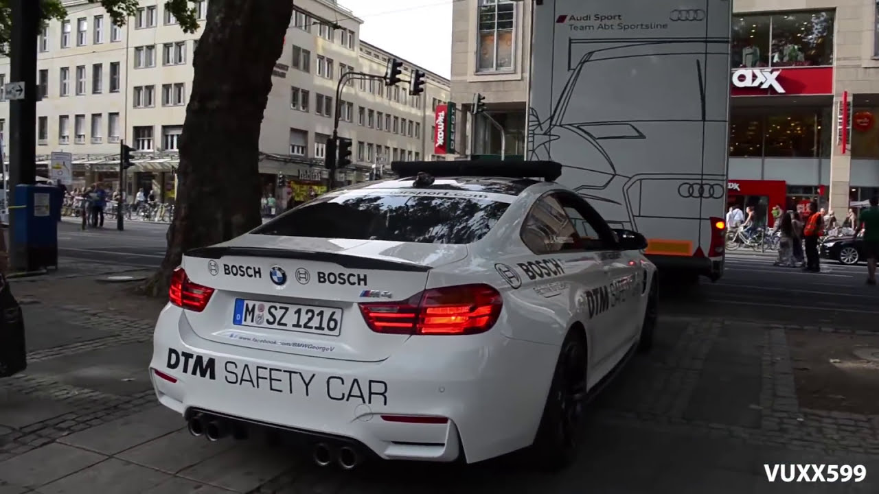 BMW M4 Safety Car - LOUD revs & short acceleration!