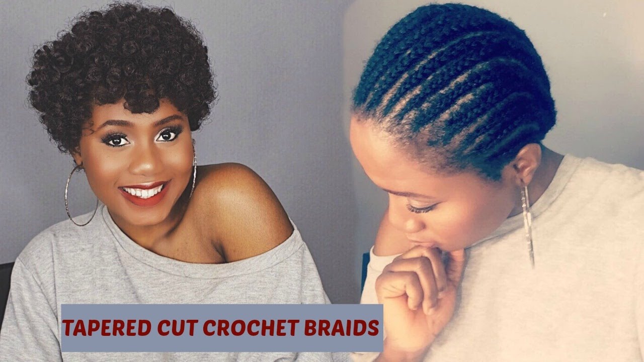 Easy Natural Looking Tapered Cut Crochet Braids Using Curlkalon Hair Collection