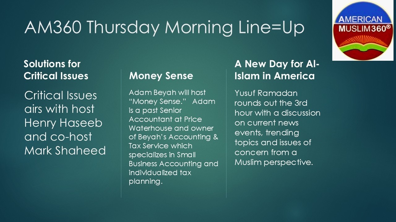 3/12/2026  Money Sense - A New Day for Al-Islam in America