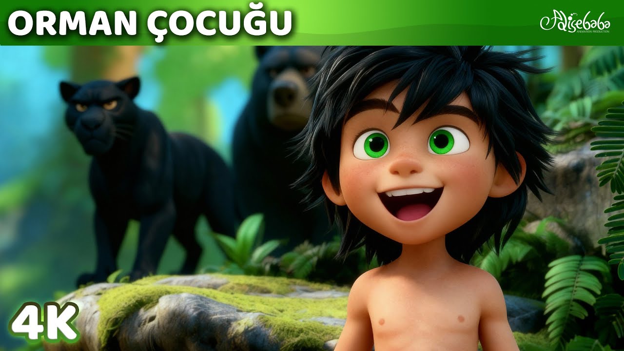 Orman Çocuğu Mowgli 🌴 | 3D 4K | Adisebaba Masallar