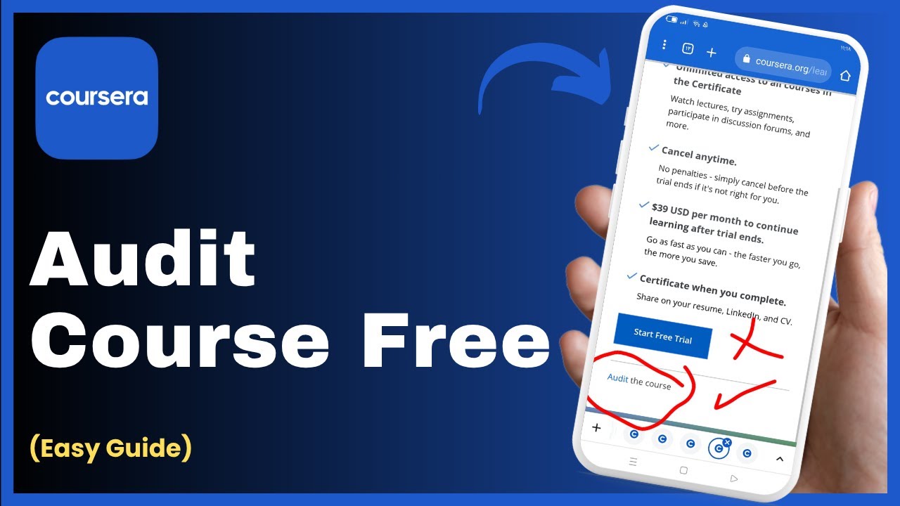 How to Audit a Coursera Course for Free