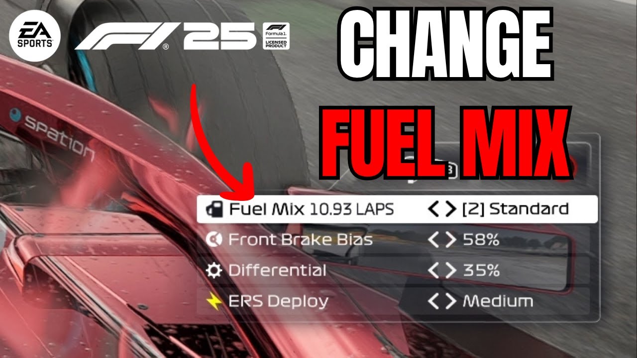 How to Adjust Fuel Mix in F1 25 (Lean or Standard Fuel Mix)
