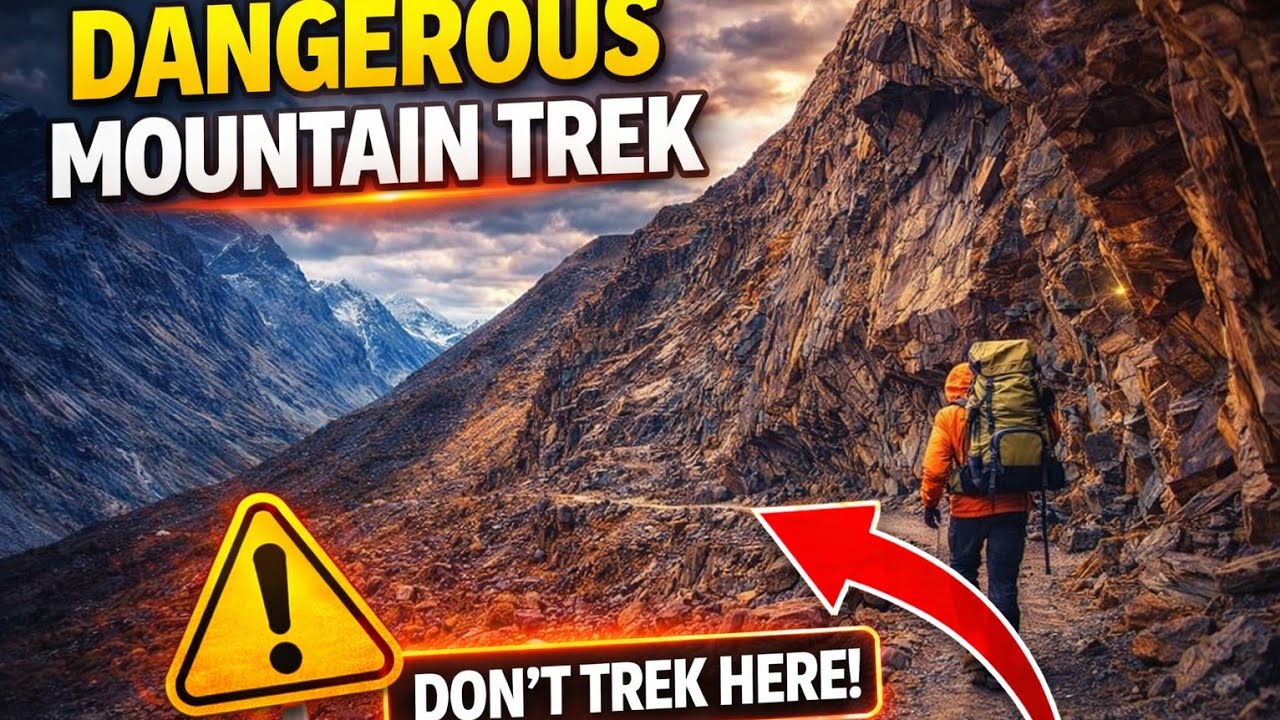 Dangerous Mountain Trek - Don't Trek here again 😯 
