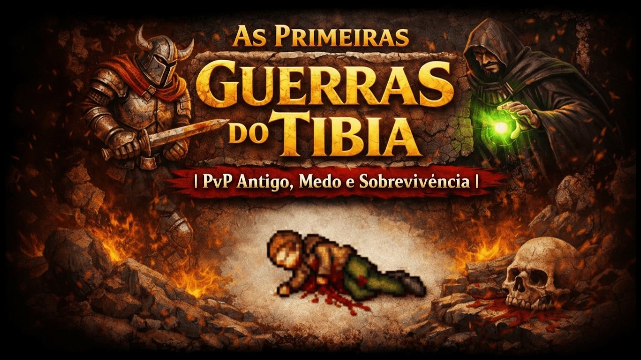 As Primeiras Guerras do Tibia | PvP Antigo, Medo e Sobrevivência 