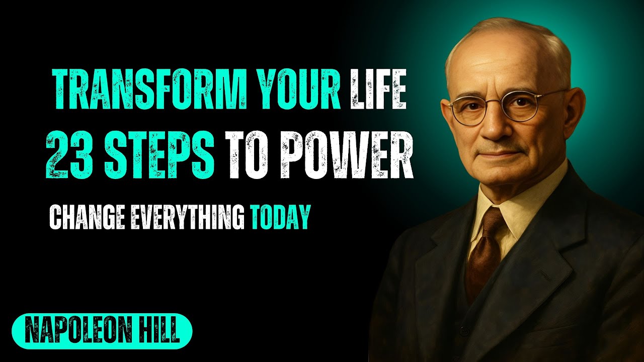 23 Powerful Steps to Transform Your Life | Napoleon Hill motivational speech