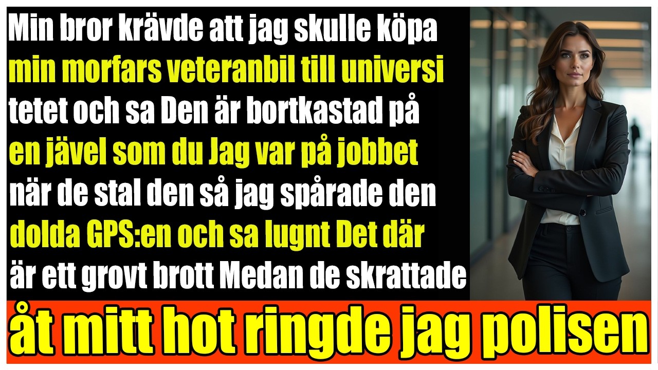 Bror Stal Min Bil  Jag Spårade GPS Brottsligt!