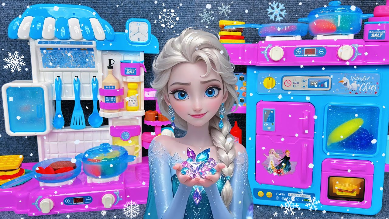 7 Minutes Satisfying with Unboxing Disney Frozen Elsa Kitchen Cooking Playset ASMR｜Review Toys